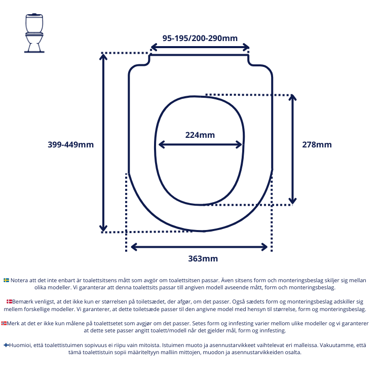 Vit toalettsits för Duravit - BĂTTRE