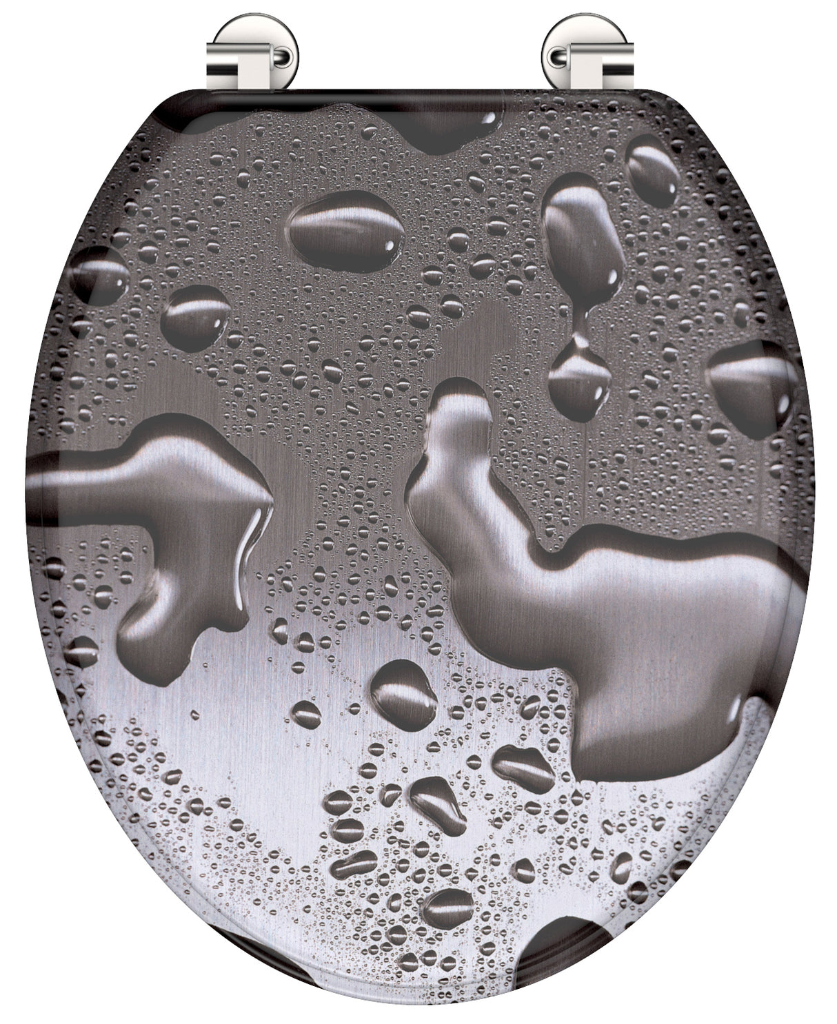 Mönstrad toalettsits universal med trÀkÀrna - BRA. CC-mÄtt: 125-175mm LÀngd: 430-455mm Bredd: 370mm.