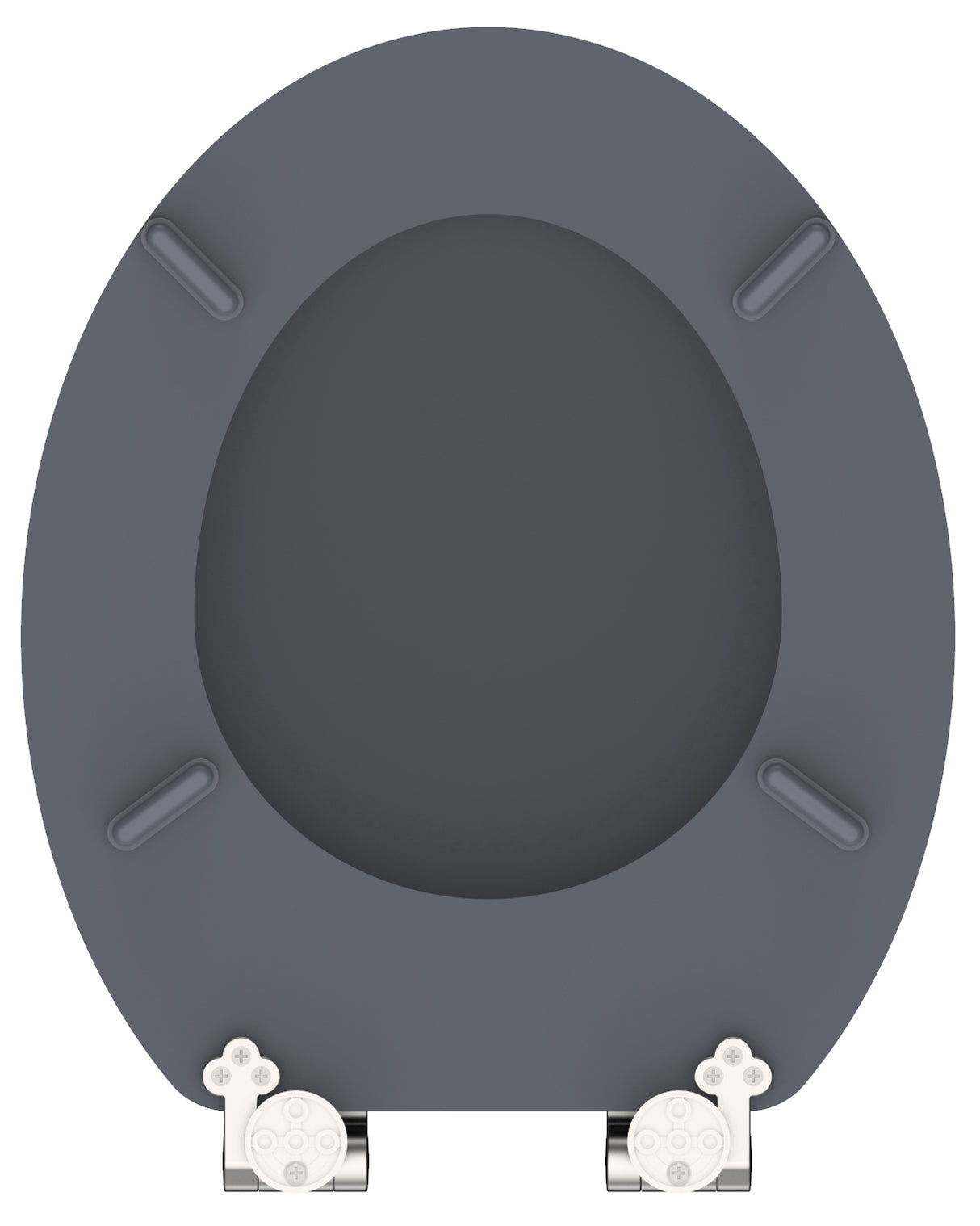 Antracit toalettsits universal med trĂ€kĂ€rna - BĂTTRE. CC-mĂ„tt: 130-185mm LĂ€ngd: 425-475mm Bredd: 375mm.