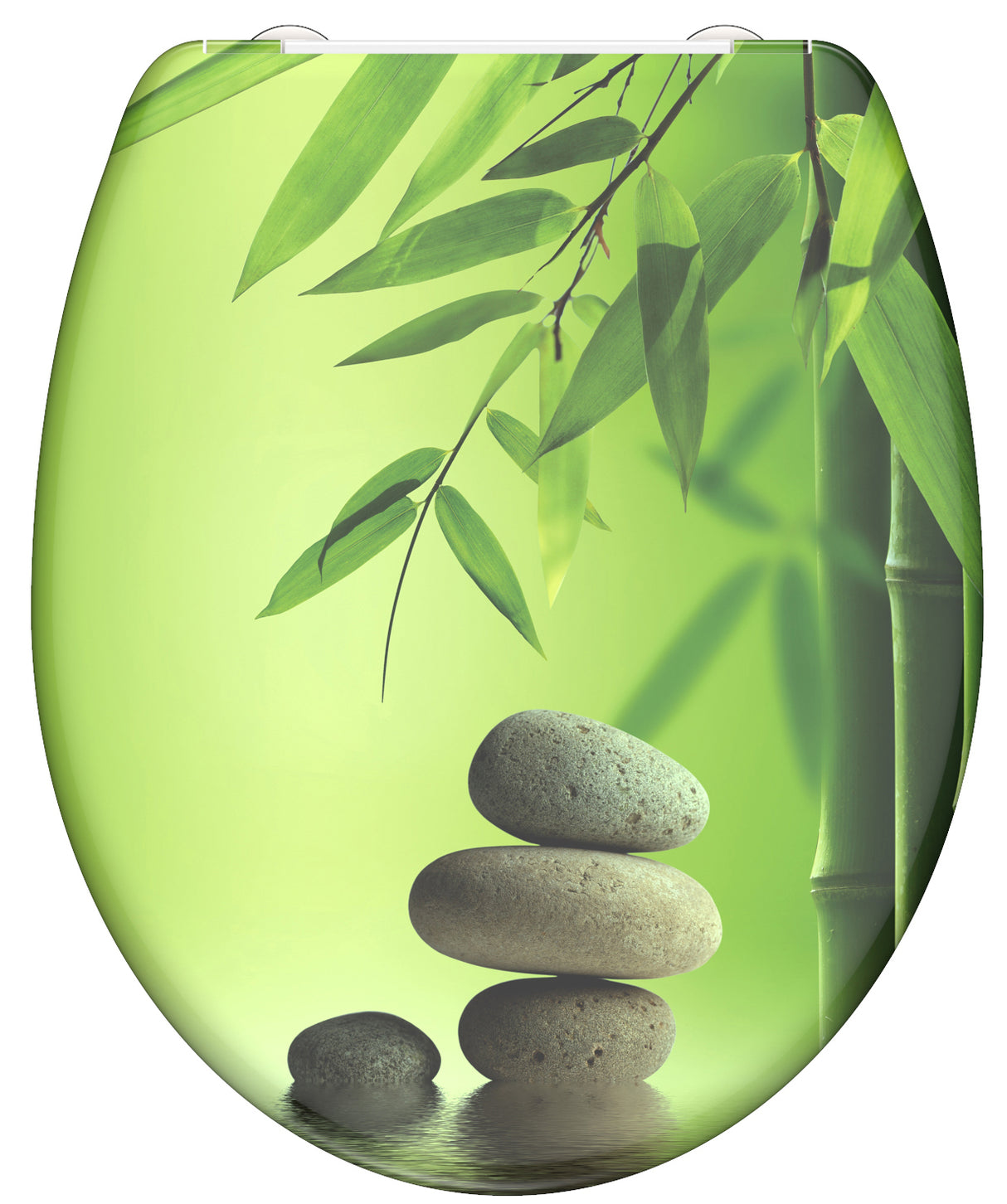 Mönstrad toalettsits universal i Duroplast - BĂST. CC-mĂ„tt: 90-190mm LĂ€ngd: 405-460mm Bredd: 375mm.