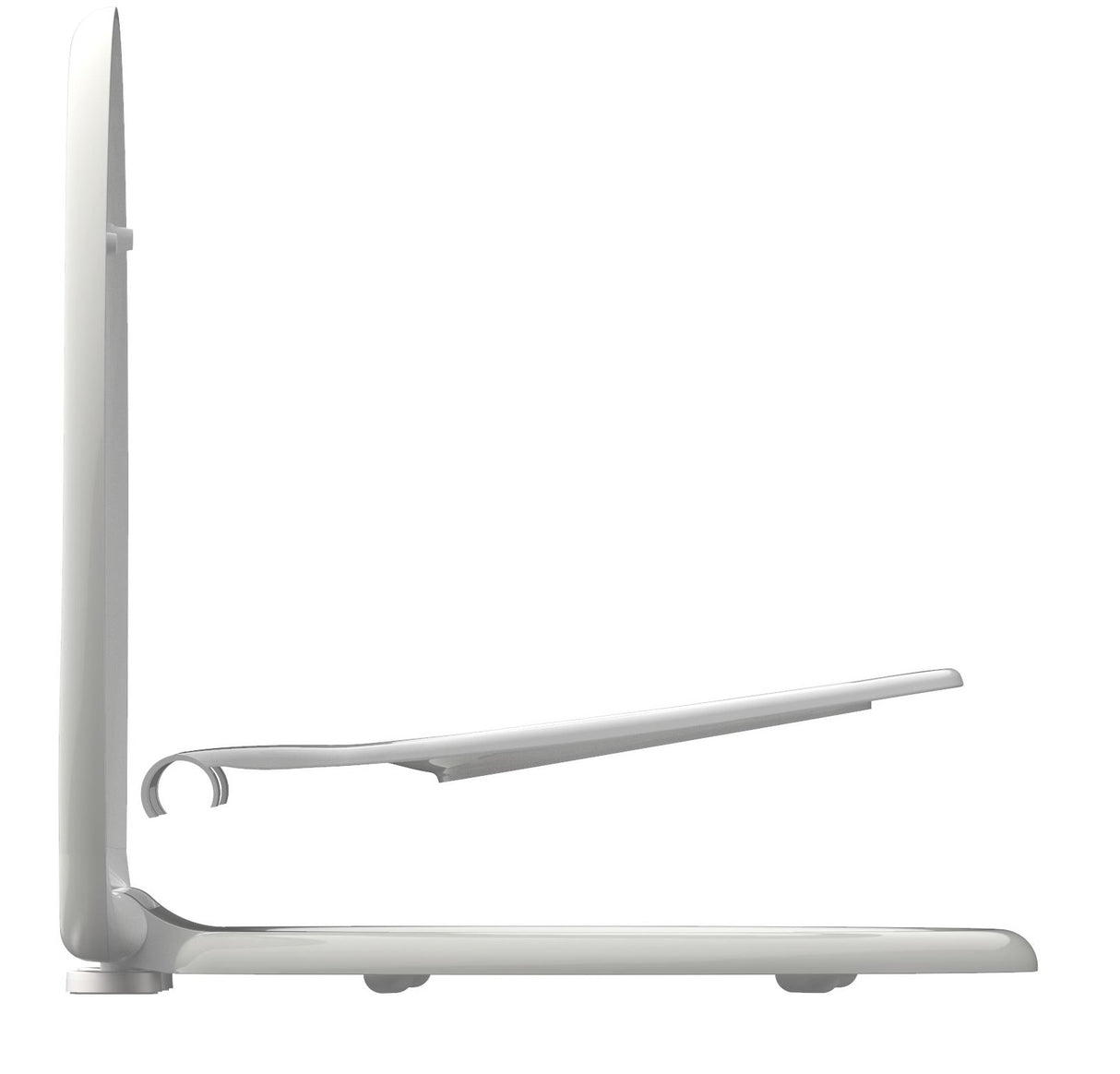 Vit toalettsits universal anpassad för barn - BĂST. CC-mĂ„tt: 90-190mm LĂ€ngd: 415-455mm Bredd: 371mm.