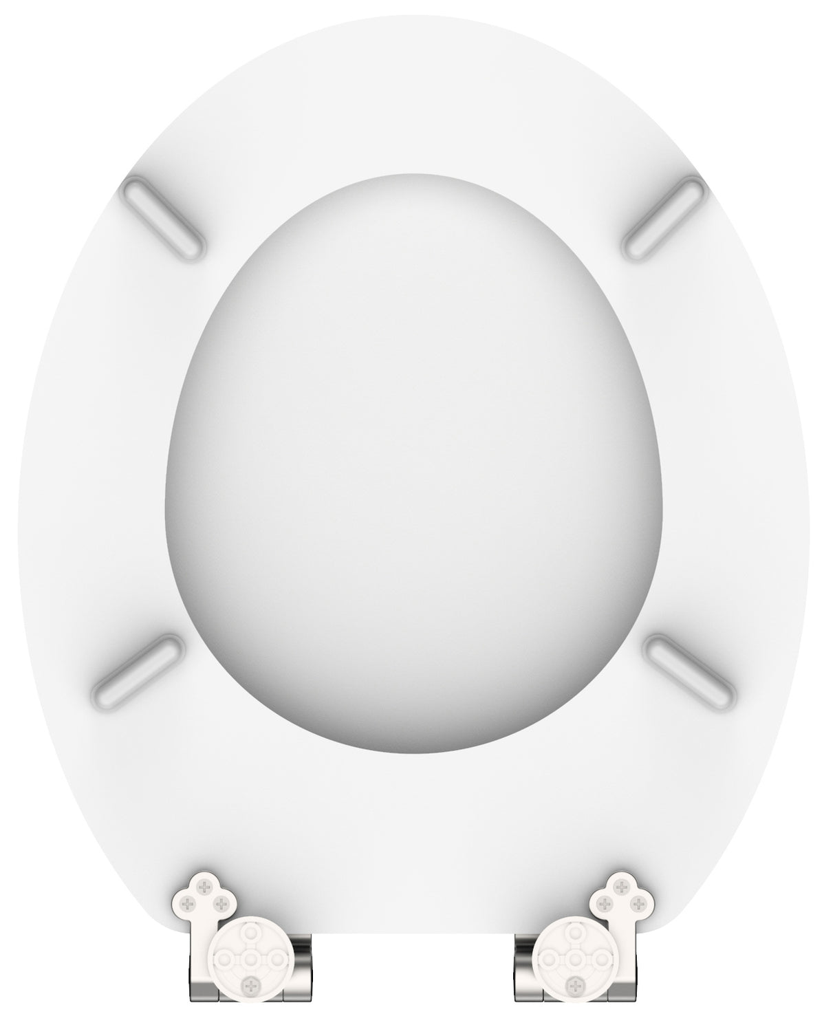 Vit toalettsits universal med trĂ€kĂ€rna - BĂTTRE. CC-mĂ„tt: 110-200mm LĂ€ngd: 425-475mm Bredd: 380mm.