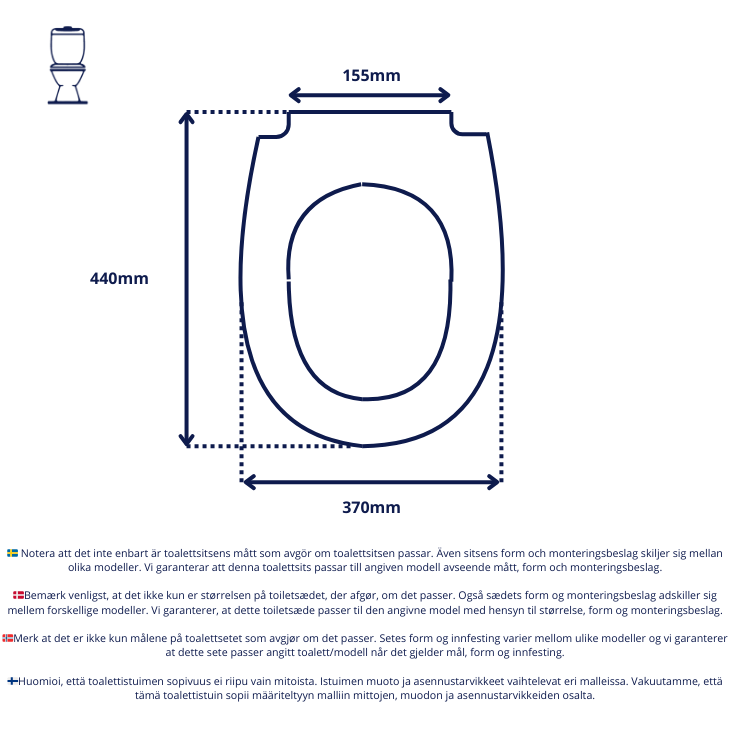 Vit toalettsits för Gustavsberg (Proppbeslag) - BRA