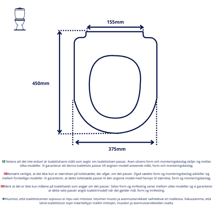 Vit toalettsits för Gustavsberg - BĂST