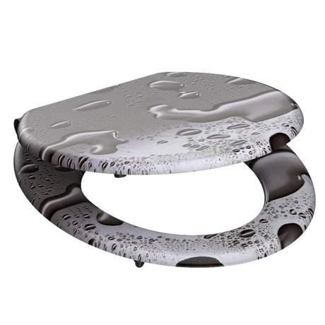 Mönstrad toalettsits universal med trĂ€kĂ€rna - BĂTTRE. CC-mĂ„tt: 130-185mm LĂ€ngd: 425-475mm Bredd: 375mm.