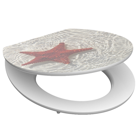 Högblank mönstrad toalettsits universal med trĂ€kĂ€rna - BĂTTRE. CC-mĂ„tt: 130-185mm LĂ€ngd: 425-475mm Bredd: 370mm.