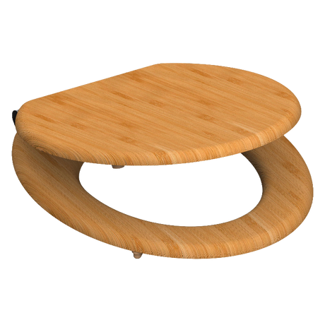 Toalettsits universal i Bambu - BĂTTRE. CC-mĂ„tt: 145-180mm LĂ€ngd: 425mm Bredd: 370mm.