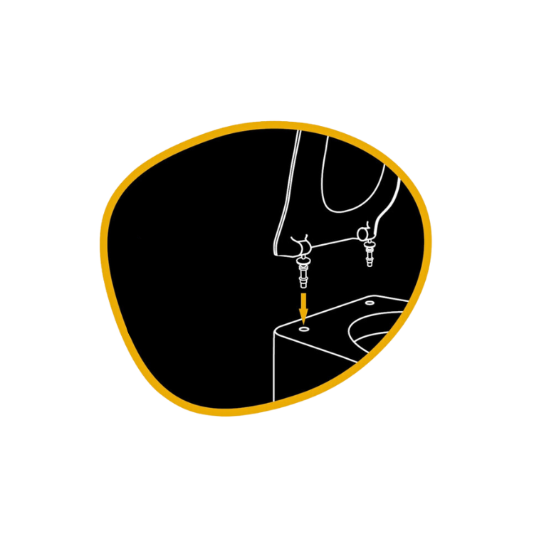 Vit slimmad toalettsits för IFĂ (Proppbeslag) - BĂST