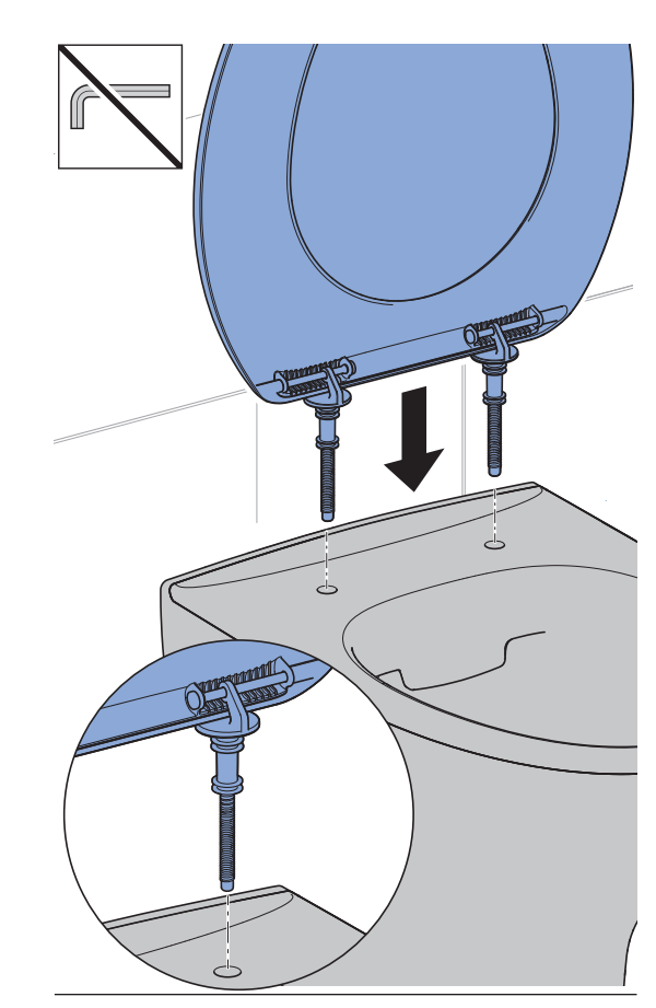Vit toalettsits för IFà (Proppbeslag) - BRA