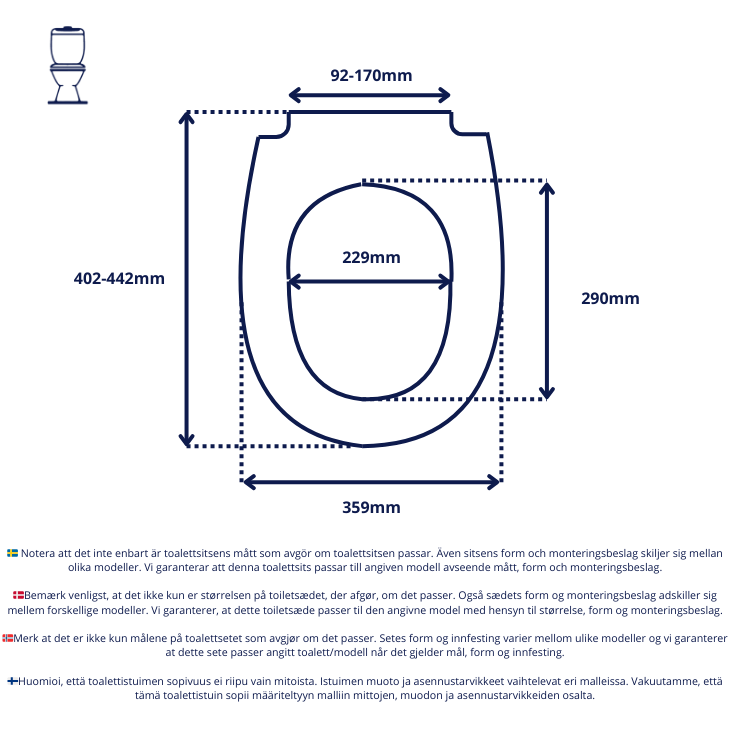 Vit toalettsits design - BĂST