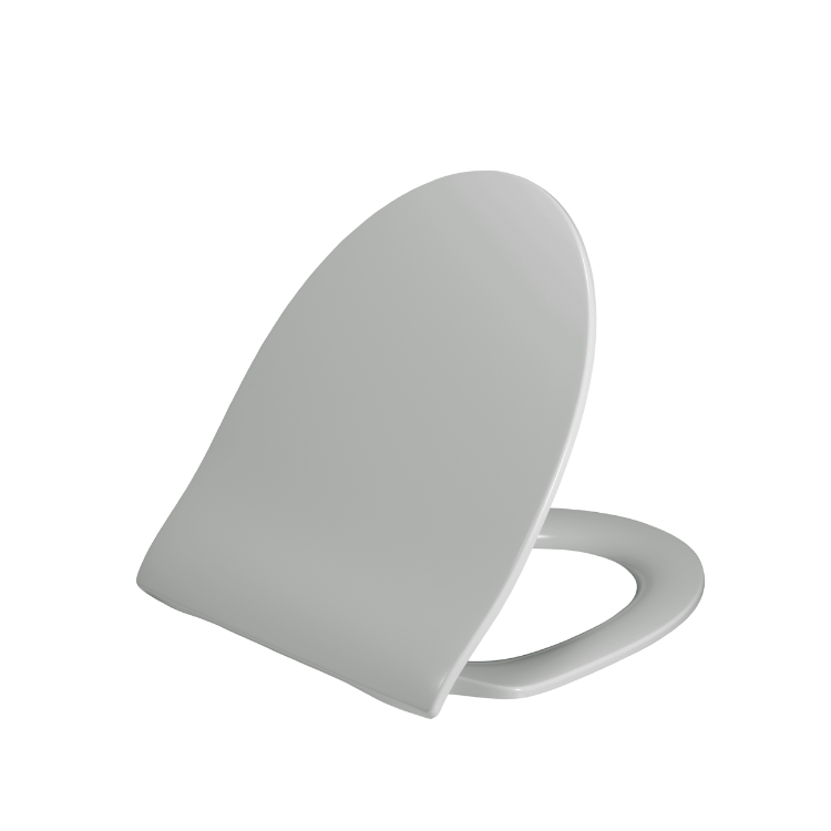 Manhattangrå slimmad toalettsits (Proppbeslag) - BÄST