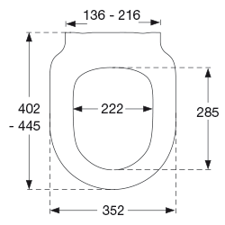 Vit toalettsits - BĂST