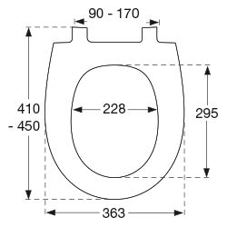 Vit toalettsits - BĂST