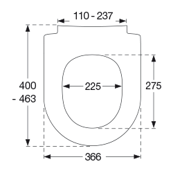 Vit matt toalettsits för Duravit - BÄST