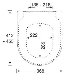 Vit toalettsits - BÄST