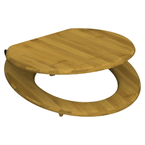 Toalettsits universal i Bambu - BRA. CC-mått: 130-180mm Längd: 425-455mm Bredd: 370mm.