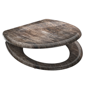 Mönstrad toalettsits universal i Duroplast - BÄST. CC-mått: 60-160mm Längd: 405-460mm Bredd: 375mm.