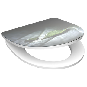 Högblank mönstrad toalettsits universal i Duroplast - BÄST. CC-mått: 90-190mm Längd: 435-490mm Bredd: 374mm.