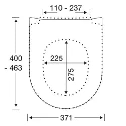 Svart toalettsits - BÄST