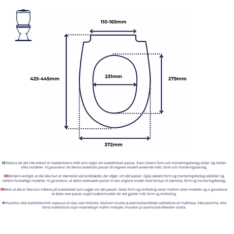 Vit toalettsits för Svedbergs - BÄTTRE
