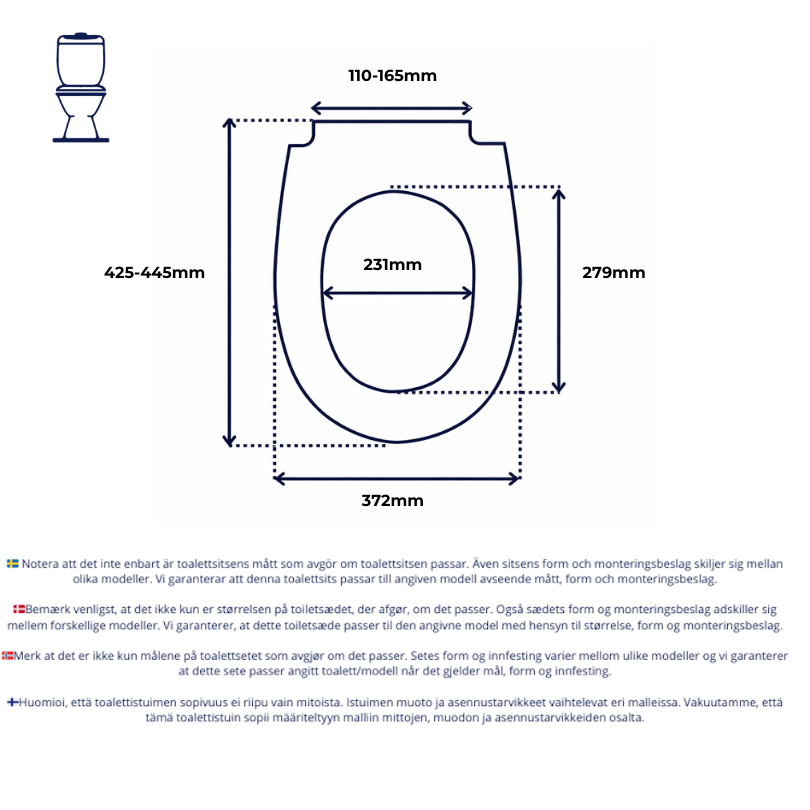 Vit toalettsits för IFÖ - BÄTTRE